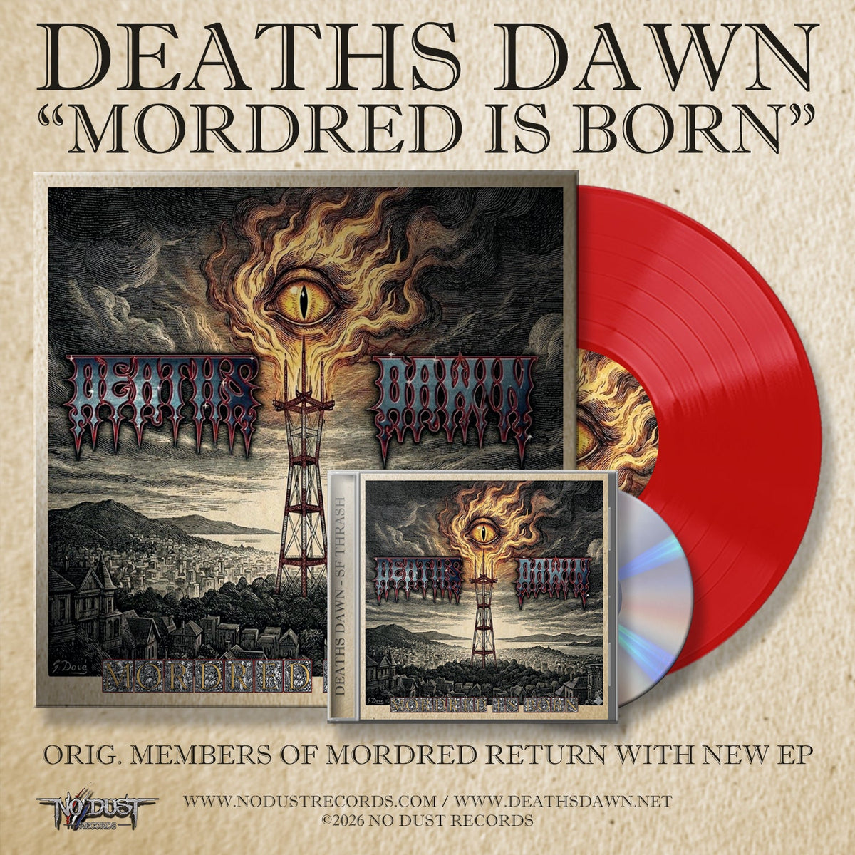 DEATHS DAWN limited LP/CD out November 6 on No Dust Records!
